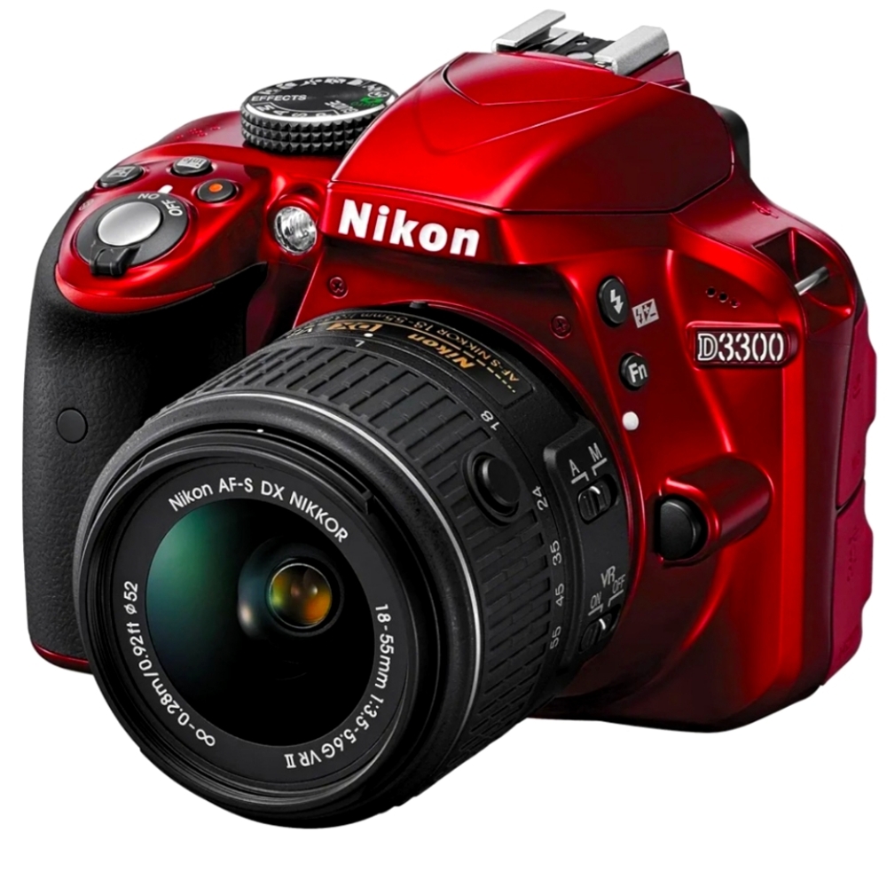 Nikon d3300  camera (body and 3 lens) with new case